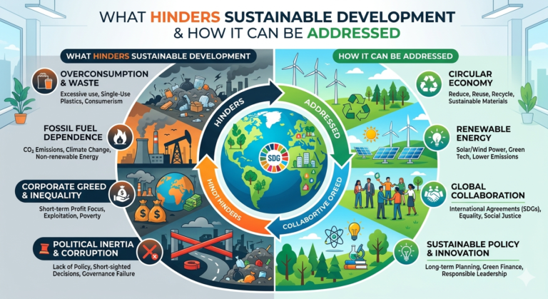 What Hinders Sustainable Development and How It Can Be Addressed