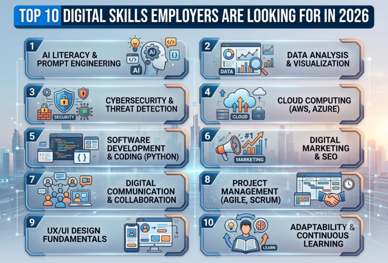 Top 10 Digital Skills Employers Are Looking for in 2026